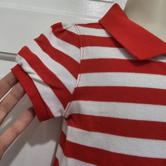 Nautica Girls Red & White Stripe Polo Dress Size 3T NWT - Picture 6 of 14